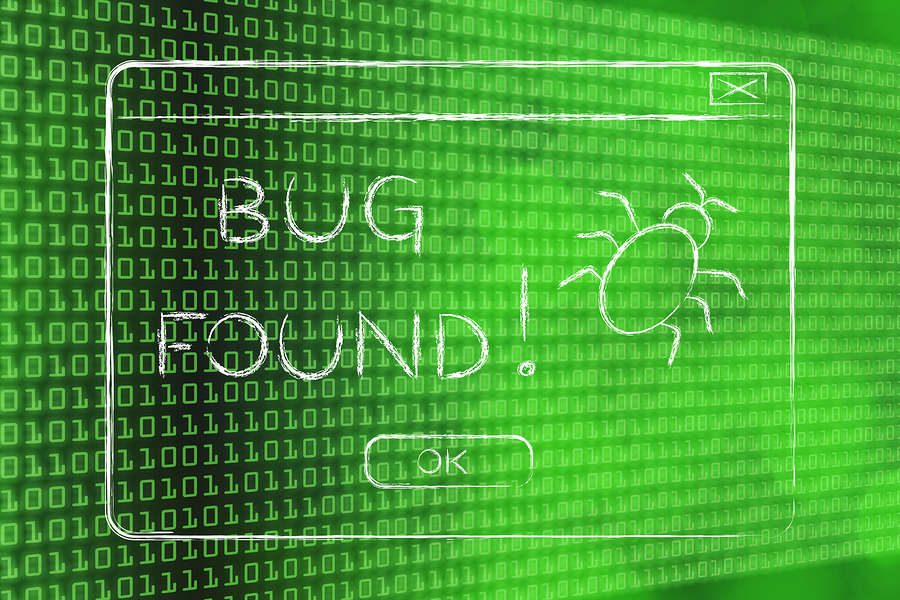 bigstock-Flat-Illustraion-Of-A-Funny-Po-114589685 Bug Found