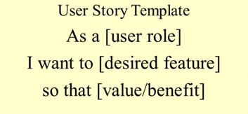 User Story Formula
